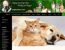 Tablet Screenshot of dogwonders.com